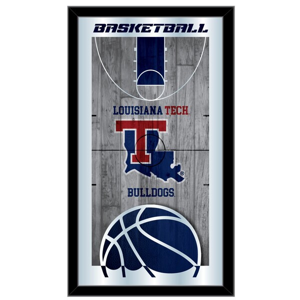 Holland Bar Stool Co Louisiana Tech 15" x 26" Basketball Mirror - MBSKTLATECH