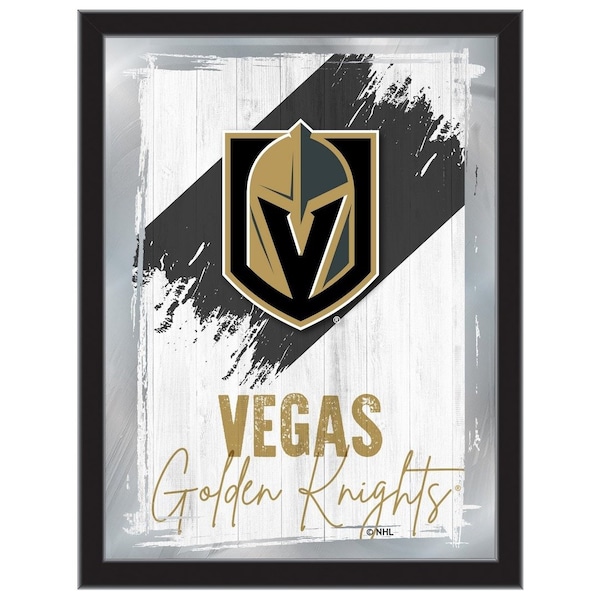 Holland Bar Stool Co Vegas Golden Knights 17 in.x22 in. Logo Wall Mirror - MLOGO