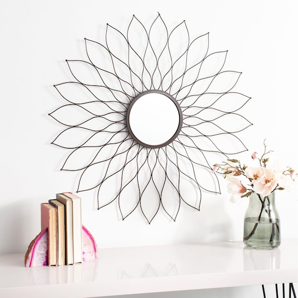 Safavieh Ravin Sunburst Mirror - Champagne - MRR1031A