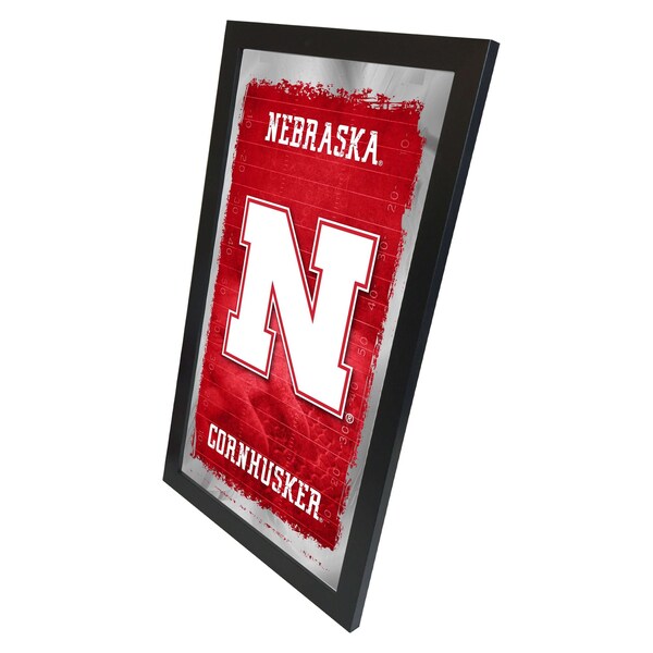 Holland Bar Stool Co Nebraska 15" x 26" Football Mirror - MFTBLNEBRUN