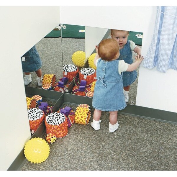 Childcraft Wall Mirrors, 23-3/4 x 23-3/4 Inches, Set of 2 PK - 249426