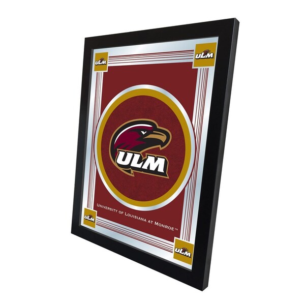 Holland Bar Stool Co Louisiana-Monroe 17" x 22" Logo Mirror - MLOGOLA-MON
