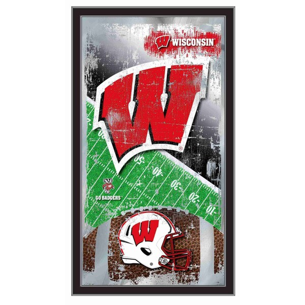 Holland Bar Stool Co Wisconsin 15" x 26" Football Mirror - MFTBLWISCON