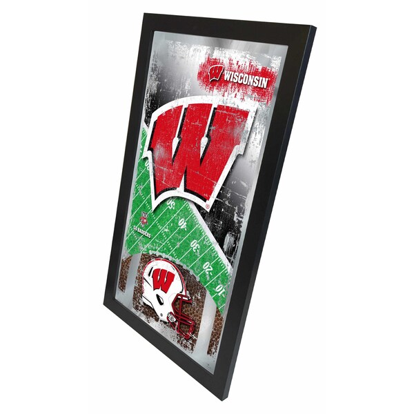 Holland Bar Stool Co Wisconsin 15" x 26" Football Mirror - MFTBLWISCON