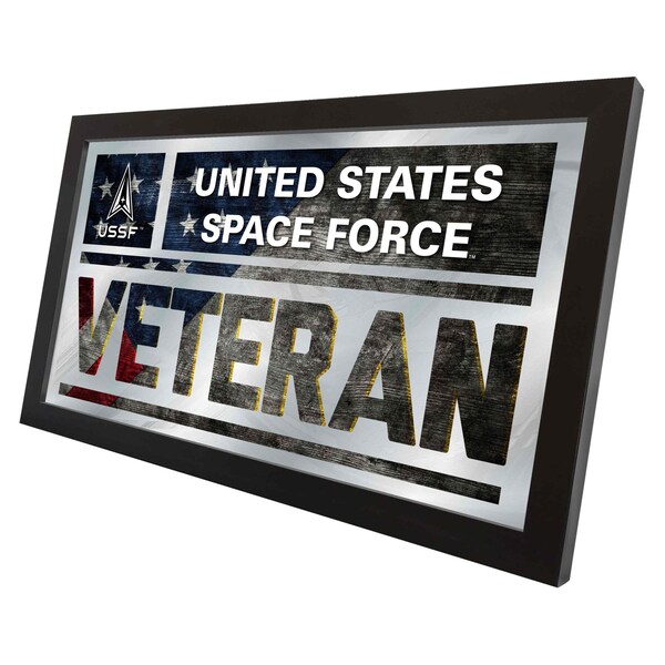 Holland Bar Stool Co United States Space Force 26in x 15in Veteran Wall Mirror - MVET