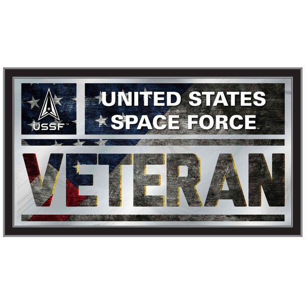 Holland Bar Stool Co United States Space Force 26in x 15in Veteran Wall Mirror - MVET