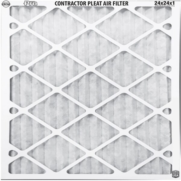 Bestair 24x24x1 Pleated Air Filter, MERV 8, 12 PK - 4823472