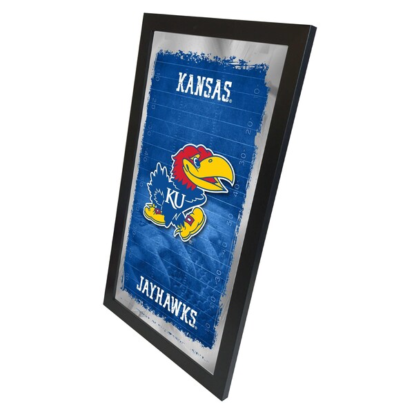 Holland Bar Stool Co Kansas 15" x 26" Football Mirror - MFTBLKNSASU