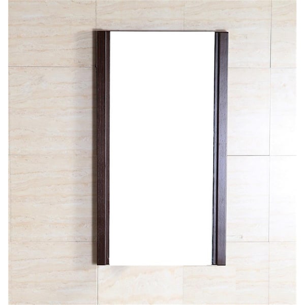 Comfortcorrect Bellaterra Home  Wood Frame Mirror, Wenge - 17.7 in. - CO721913