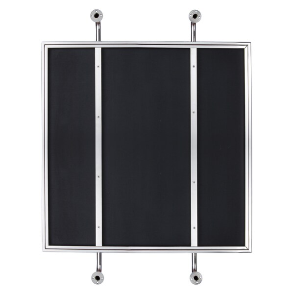 Varaluz Tycho 32X26 Pipe Mounted Wall Mirror - Polished Nickel - 4DMI0104