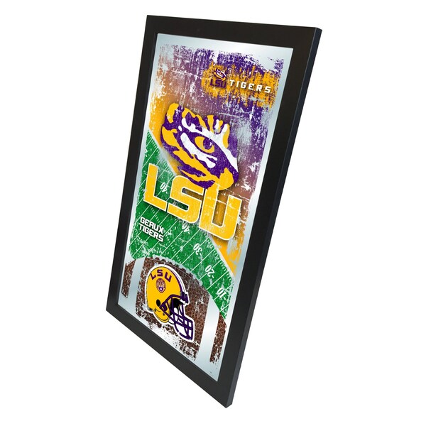 Holland Bar Stool Co Louisiana State 15" x 26" Football Mirror - MFTBLLASTUN