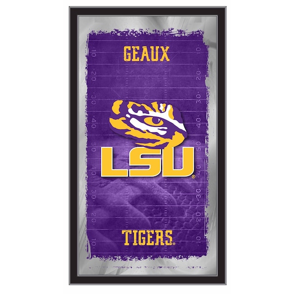 Holland Bar Stool Co Louisiana State 15" x 26" Football Mirror - MFTBLLASTUN