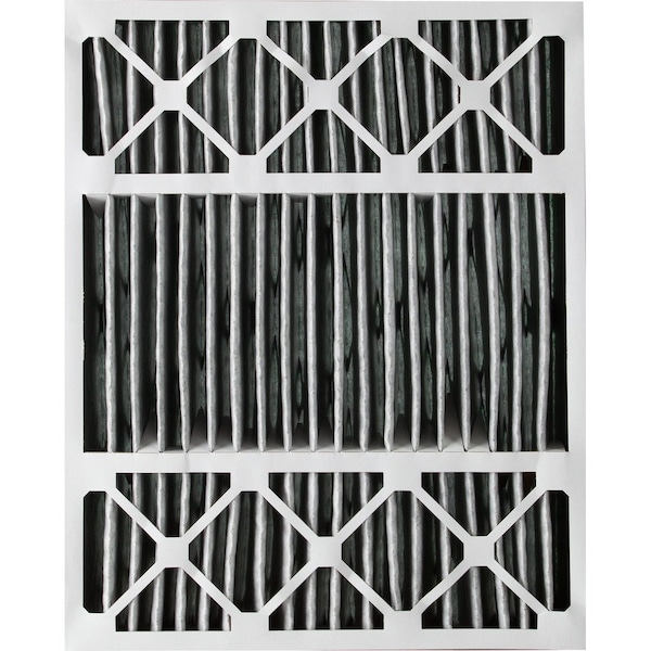 Nordic Pure 20x25x5 Plus Carbon Pleated Air Filter, High Capacity, MERV 10 - 20X25X5HPM10C-1