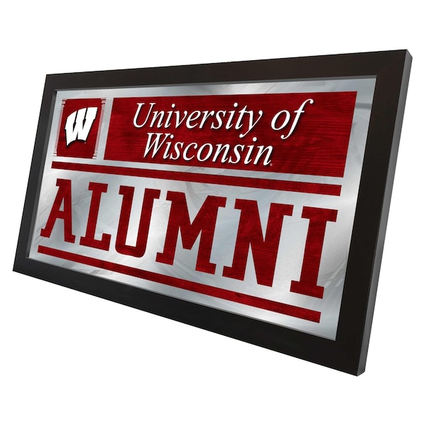 Holland Bar Stool Co Wisconsin 26" x 15" Alumni Mirror - MALUMWISCON