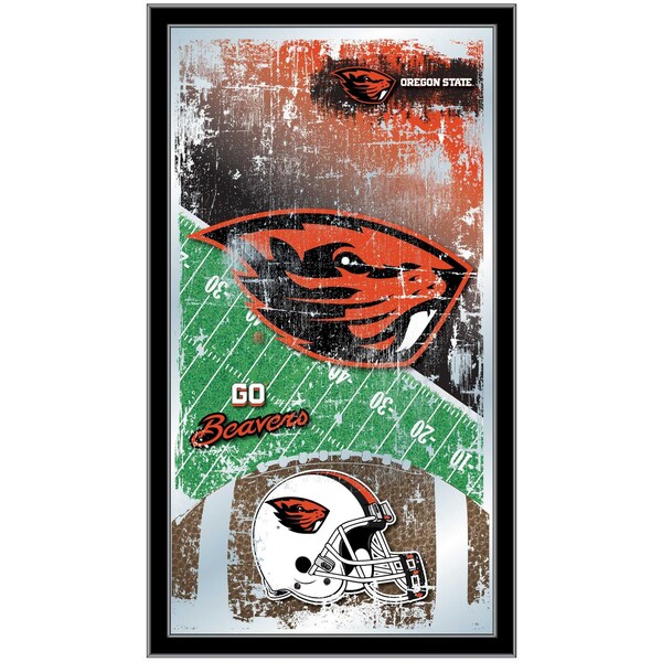 Holland Bar Stool Co Oregon State 15" x 26" Football Mirror - MFTBLOREGST