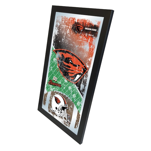 Holland Bar Stool Co Oregon State 15" x 26" Football Mirror - MFTBLOREGST