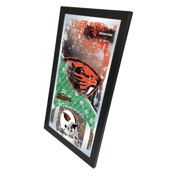 Holland Bar Stool Co Oregon State 15" x 26" Football Mirror - MFTBLOREGST