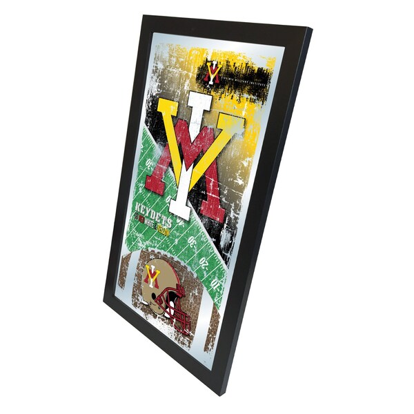 Holland Bar Stool Co Virginia Military Institute 15" x 26" Football Mirror - MFTBLVAMILI