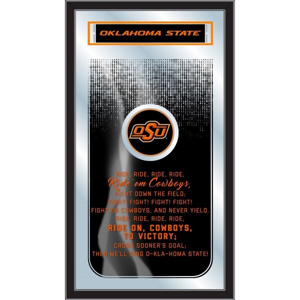 Holland Bar Stool Co Oklahoma State 26" x 15" Fight Song Mirror - MFGHTOKSTUN