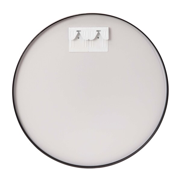 Flash Furniture 36" Round Black Metal Framed Accent Wall Mirror - RH-M003-RD91MB-BK-GG