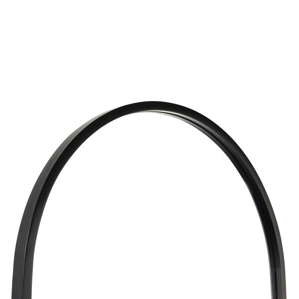 Flash Furniture Mila 22in x 65in Arched Metal Framed Wall Mirror, Black - HMHD-23M009YBN-BLK-GG