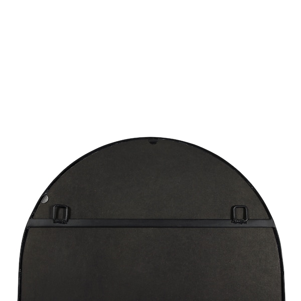 Flash Furniture Mila 22in x 65in Arched Metal Framed Wall Mirror, Black - HMHD-23M009YBN-BLK-GG