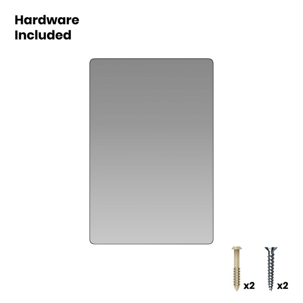 Flash Furniture 24" x 36" Black Metal Framed Accent Wall Mirror - RH-M001-SRC6191MB-BK-GG