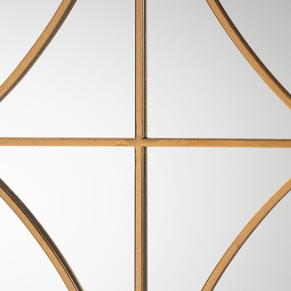 Baxton Studio Celerina Modern and Contemporary Gold Finished Metal Accent Wall Mirror - 189-11896-ZORO