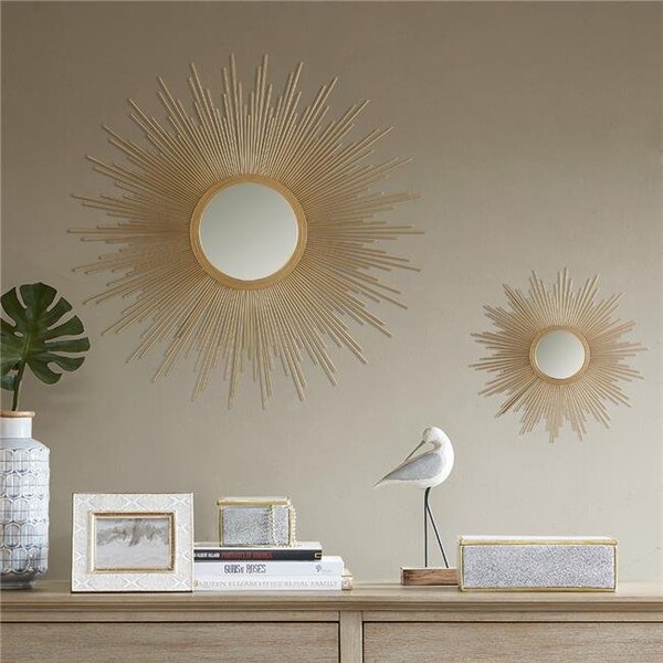 Madison Park Madison Park MP160-0230 Sunburst Mirror - Gold; Small - MP160-0230