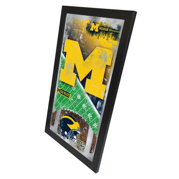 Holland Bar Stool Co Michigan 15" x 26" Football Mirror - MFTBLMICHUN