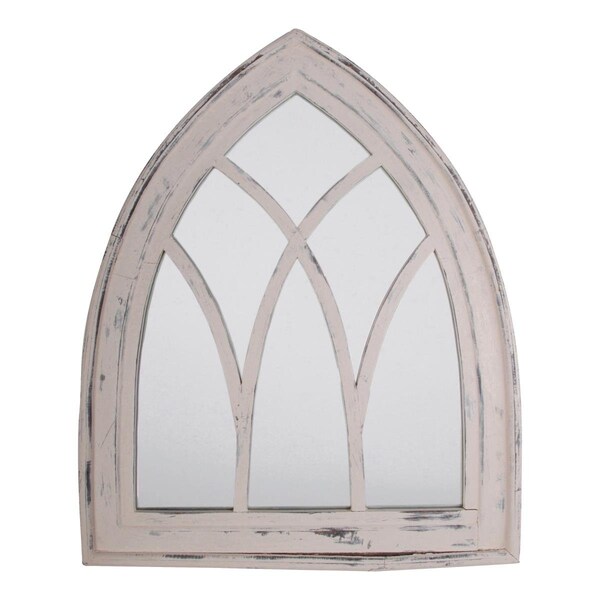 Esschert Design Esschert Design WD10 Gothic Mirror; White Wash - WD10