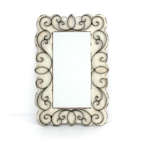 Teton Home Wood & Metal Wall Mirror, 2PK - WD-039