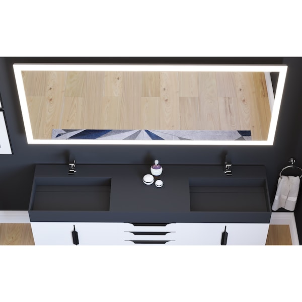 Castello Usa Smart Angelina 72 x 30 LED Smart Mirror with Voice Commands - CB-SM432-72-30
