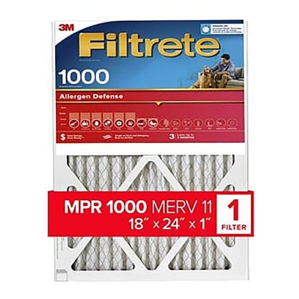 Filtrete Allergen Defense Pleated Air Filter, 18x24x1 - 9821-4