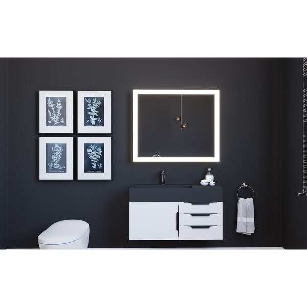 Castello Usa Smart Angelina 36 x 30 LED Smart Mirror with Voice Commands - CB-SM432-36-30