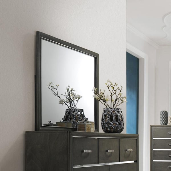 Inroom Furniture Designs Mirror - Grey, 35 x 0.8 x 45.5 in. - B2199-M