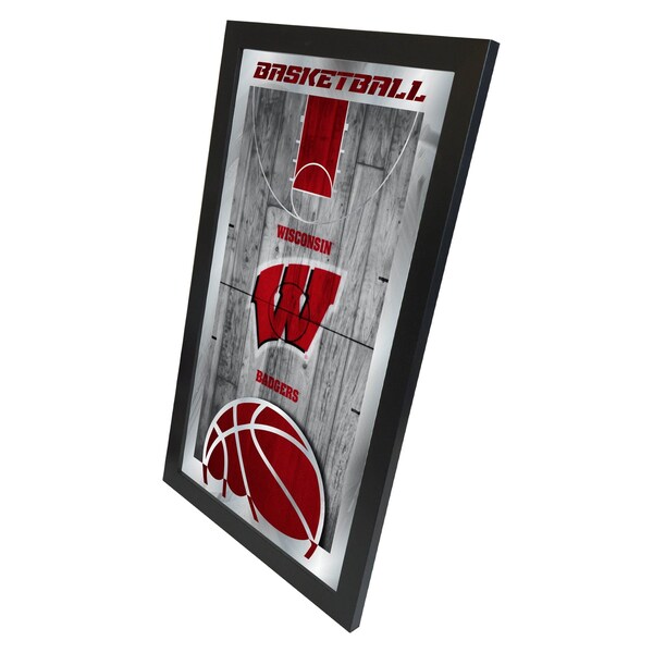 Holland Bar Stool Co Wisconsin 15" x 26" Basketball Mirror - MBSKTWISCON