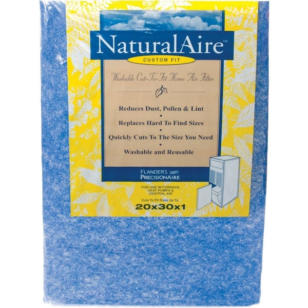 True Blue 20 In. x 30 In. x 1 In. MERV 4 Trimmable Air Filter - 0120301