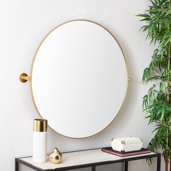 Safavieh 3.8 x 36 x 36 in. Eldia Brass Mirror - MRR2000A