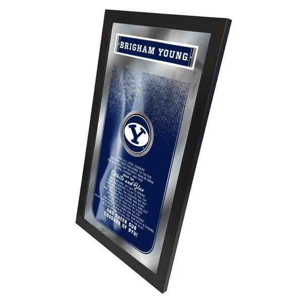 Holland Bar Stool Co Brigham Young 26" x 15" Fight Song Mirror - MFGHTBRIGYN