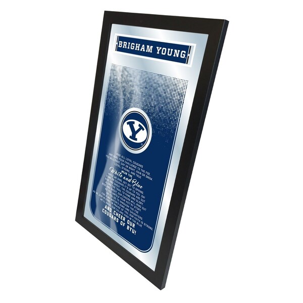 Holland Bar Stool Co Brigham Young 26" x 15" Fight Song Mirror - MFGHTBRIGYN