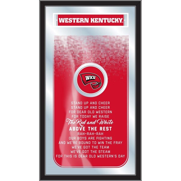 Holland Bar Stool Co Western Kentucky 26" x 15" Fight Song Mirror - MFGHTWESTKY