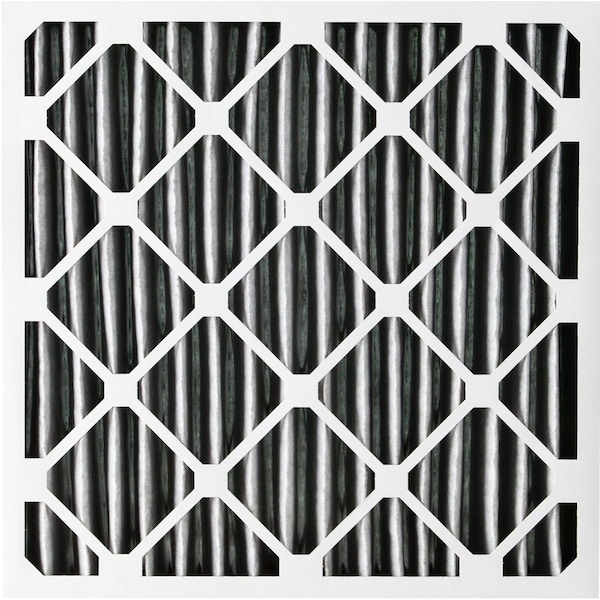 Nordic Pure 24x24x1 Plus Carbon Pleated Air Filter, High Capacity, MERV 10, 2 PK - 24X24X1PM10C-2