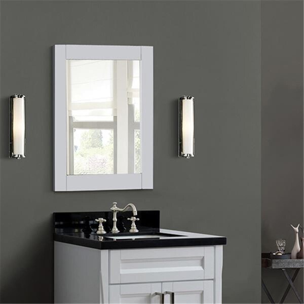 Comfortcorrect 24 in. Wood Frame Mirror, White - CO2796846