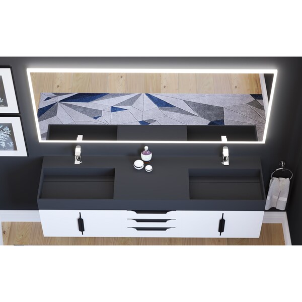 Castello Usa Smart Lisa 72 x 30 LED Smart Mirror with Voice Commands - CB-SM430-72-30