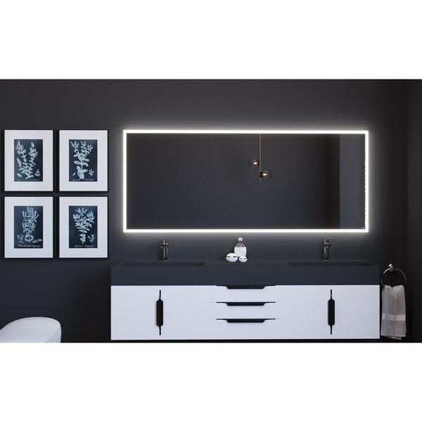 Castello Usa Smart Lisa 72 x 30 LED Smart Mirror with Voice Commands - CB-SM430-72-30