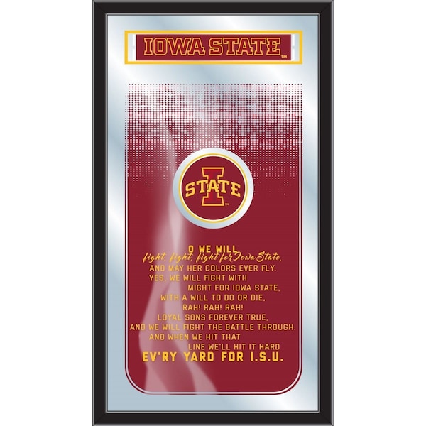 Holland Bar Stool Co Iowa State 26" x 15" Fight Song Mirror - MFGHTIOWAST