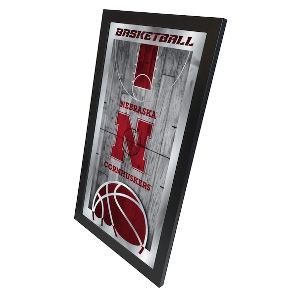 Holland Bar Stool Co Nebraska 15" x 26" Basketball Mirror - MBSKTNEBRUN