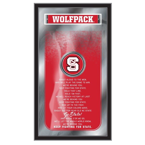 Holland Bar Stool Co North Carolina State 26" x 15" Fight Song Mirror - MFGHTNCARST