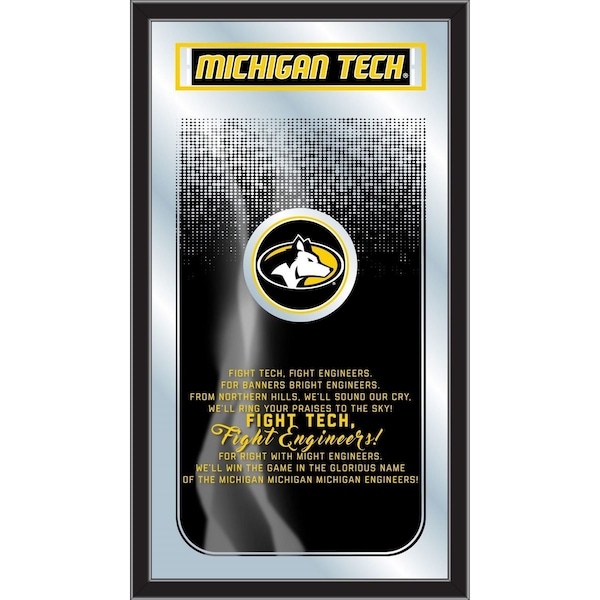 Holland Bar Stool Co Michigan Tech 26" x 15" Fight Song Mirror - MFGHTMITECH